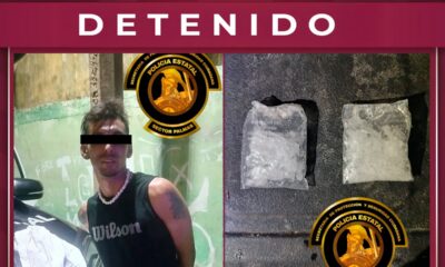POLICÍA ACTUA Y ASEGURA A SUJETO POR PROBABLE DELITO CONTRA LA SALUD