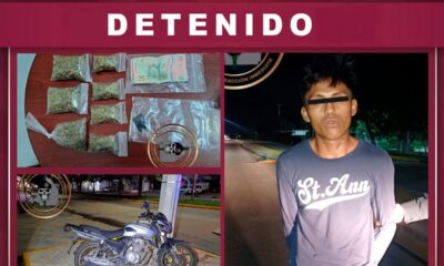 DETENIDO POR POSEER PRESUNTAS SUSTANCIAS ILEGALES