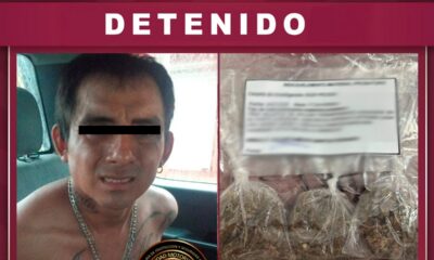 POLICÍAS ESTATALES ASEGURAN A UNA PERSONA POR PRESUNTA POSESIÓN DE SUSTANCIAS PROHIBIDAS