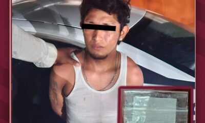 POLICÍA ESTATAL DETIENE A ÓSCAR “N” EN NOHAKAL POR PRESUNTO NARCOMENUDEO