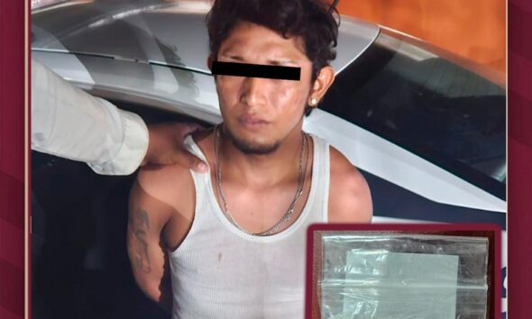 POLICÍA ESTATAL DETIENE A ÓSCAR “N” EN NOHAKAL POR PRESUNTO NARCOMENUDEO