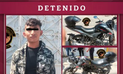ASEGURA POLICÍA ESTATAL MOTOCICLETA CON REPORTE DE ROBO EN LA COLONIA SAMULA