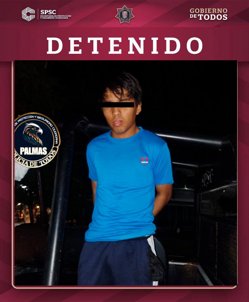 REPORTE ANÓNIMO PERMITE DETENCIÓN DE WILLIAM “N” POR PRESUNTO NARCOMENUDEO