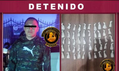 ACCIONES DE VIGILANCIA CONTINÚAN DANDO RESULTADOS: DETIENEN A MASCULINO POR POSESIÓN DE PRESUNTA SUSTANCIA PROHIBIDA EN LA COLONIA SAN RAFAEL