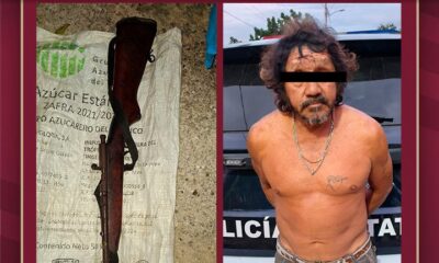 DETENIDO POR PORTAR UN ARMA DE FUEGO Y AMENAZAR A UNA CIUDADANA