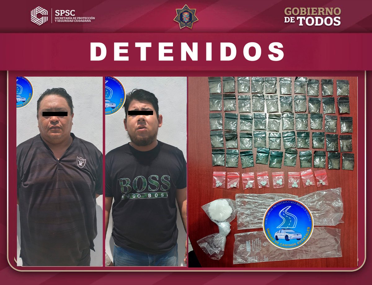 EFECTIVA INTERVENCIÓN POLICIAL PERMITE ASEGURAR A DOS SUJETOS CON PRESUNTAS SUSTANCIAS PROHIBIDAS