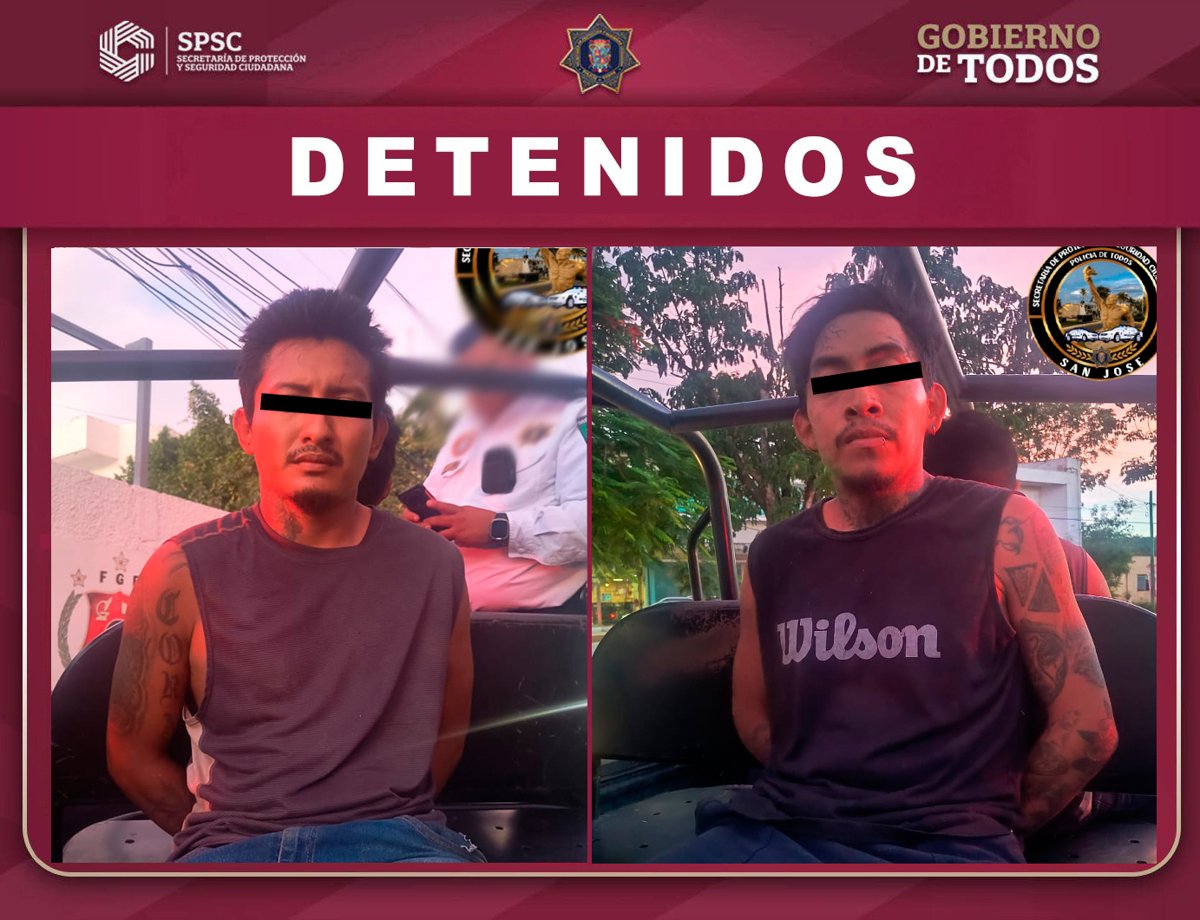 DOS DETENIDOS EN SAMULÁ