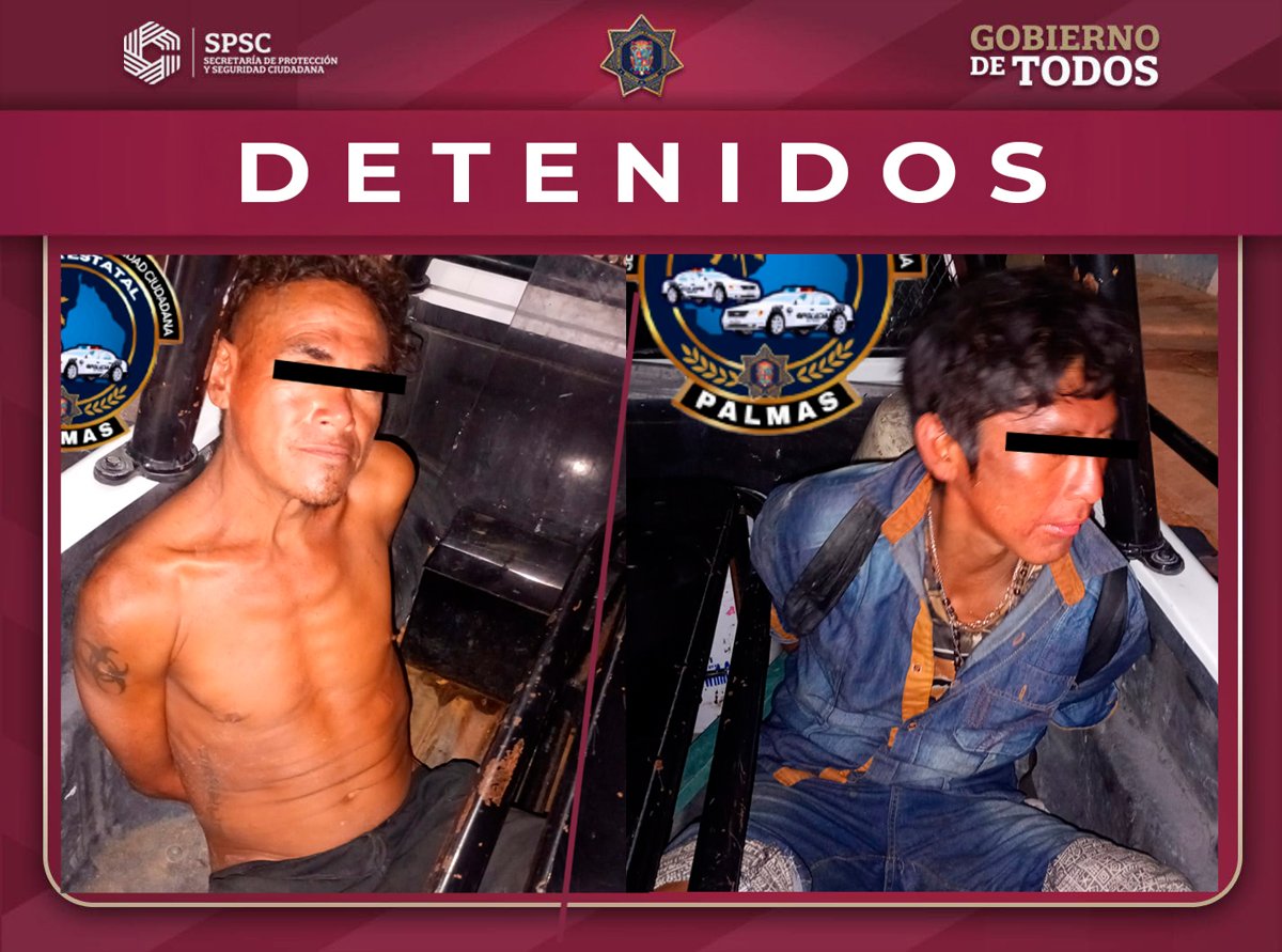 DETENIDOS POR ROBO EN SANTA LUCÍA