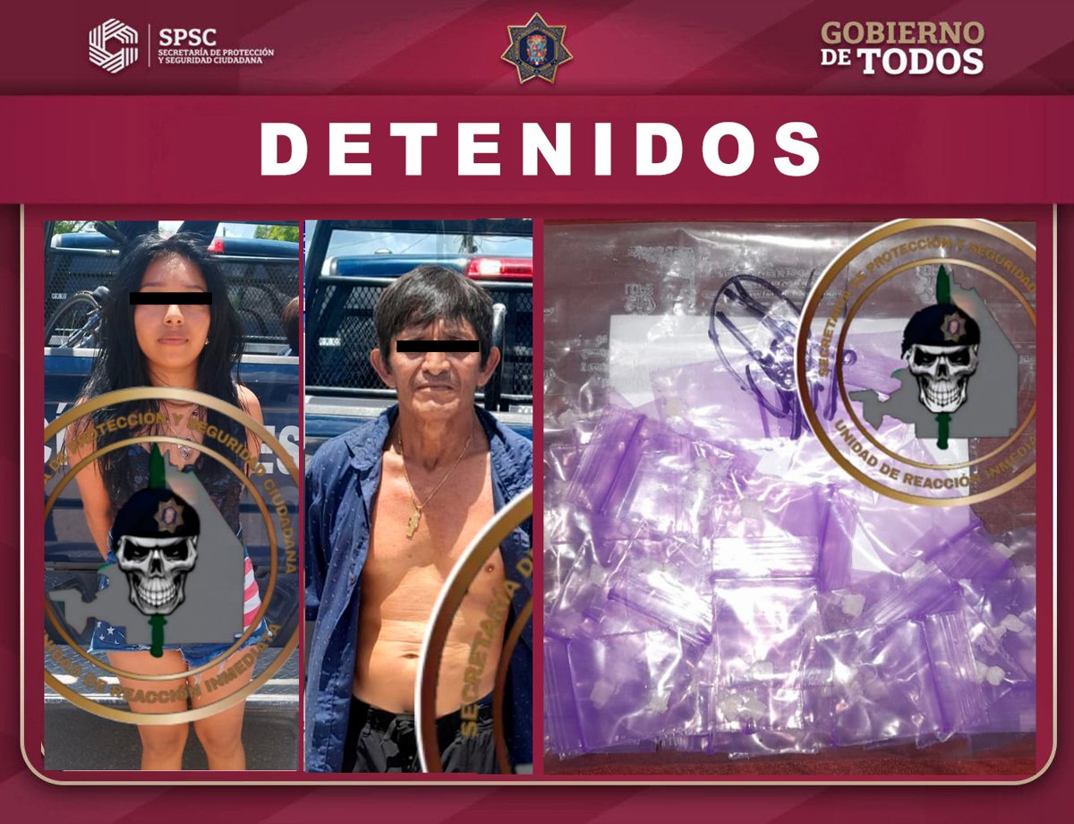 DETENIDOS POR PRESUNTO NARCOMENUDEO EN CAMPECHE