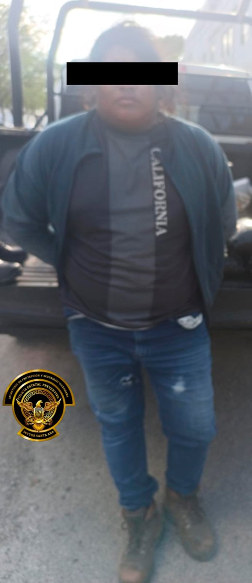 POLICÍA ESTATAL ASEGURA A PERSONA CON CANNABIS