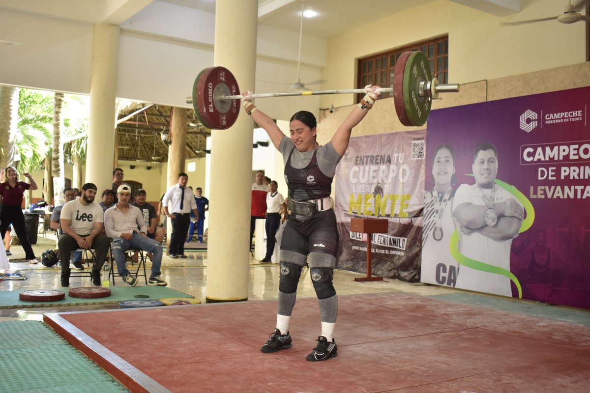 DOCE MEDALLAS PARA CAMPECHE EN EL NACIONAL DE PESAS DE PRIMERA FUERZA