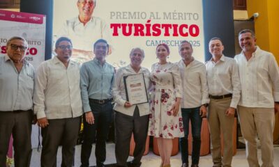 RECONOCEN A FRANCISCO HERNÁNDEZ ROMERO “FRANCIS” CON EL MÉRITO TURÍSTICO 2025 EN CAMPECHE