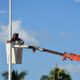 POSTES DE ALUMBRADO Y SISTEMA DE ALIMENTACIÓN DEL PUERTO DE LERMA RECIBE MANTENIMIENTO GENERAL