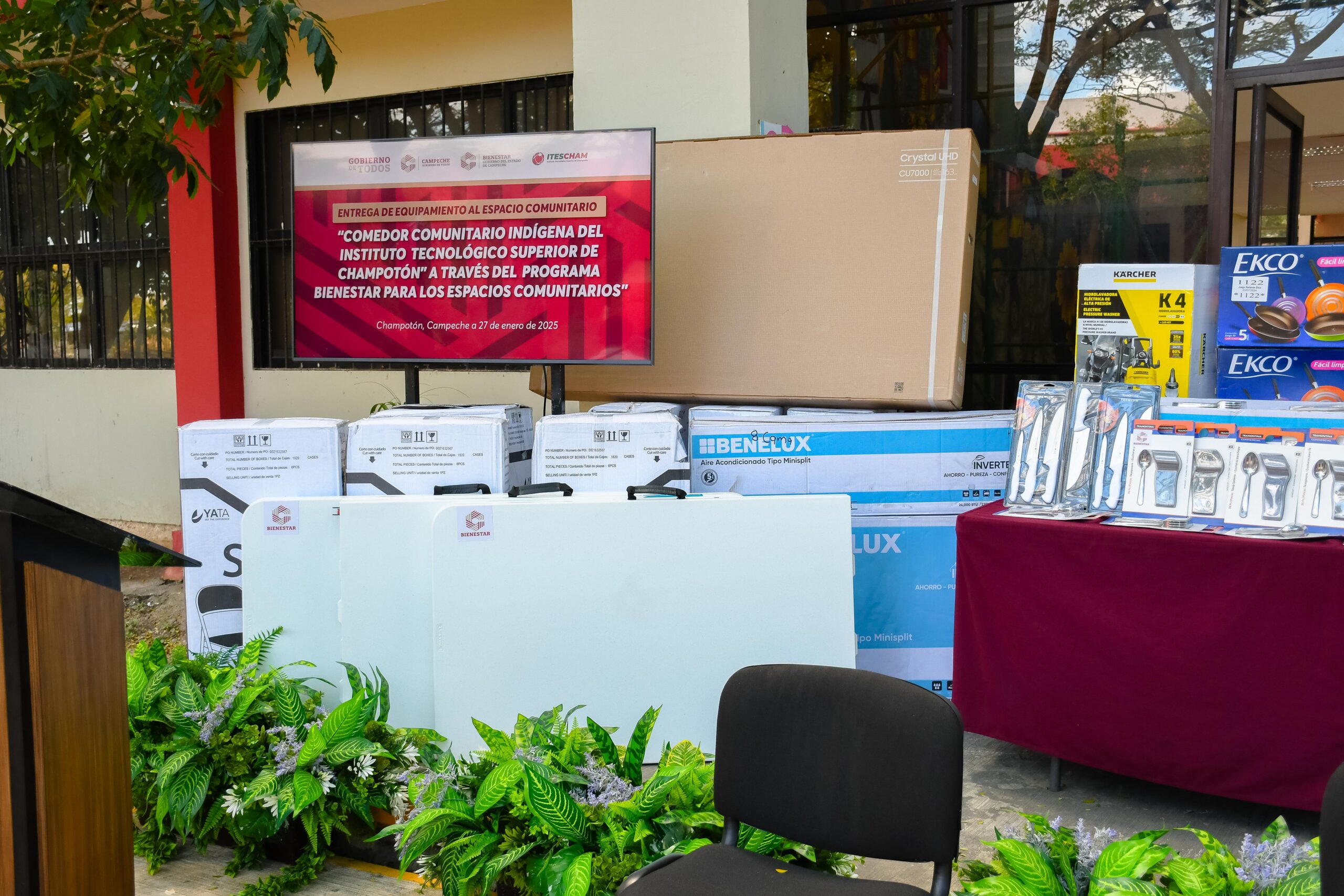 SECRETARÍA DE BIENESTAR ENTREGA EQUIPAMIENTO AL ITESCHAM