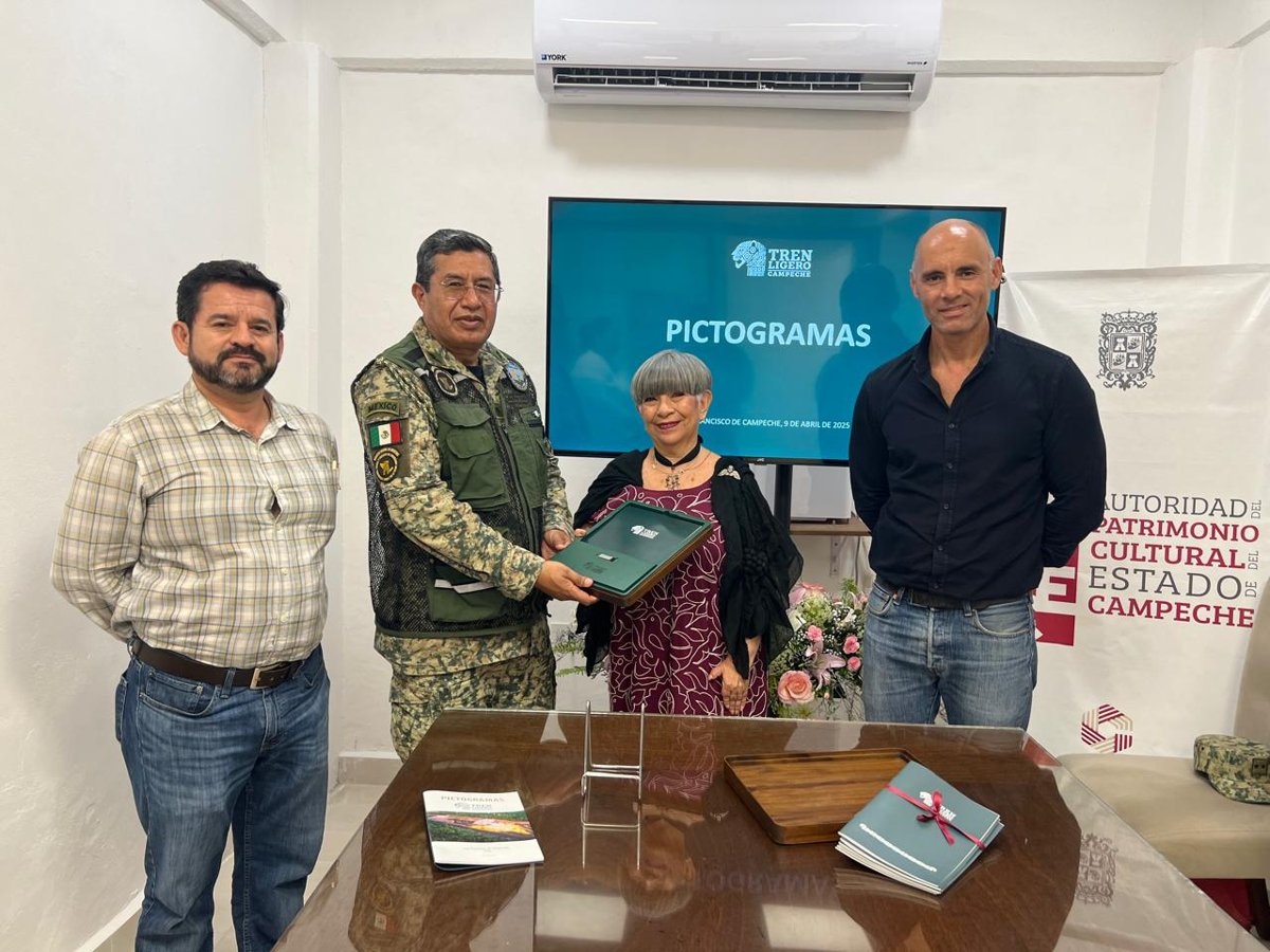ENTREGAN PICTOGRAMAS DEL TREN LIGERO DE CAMPECHE