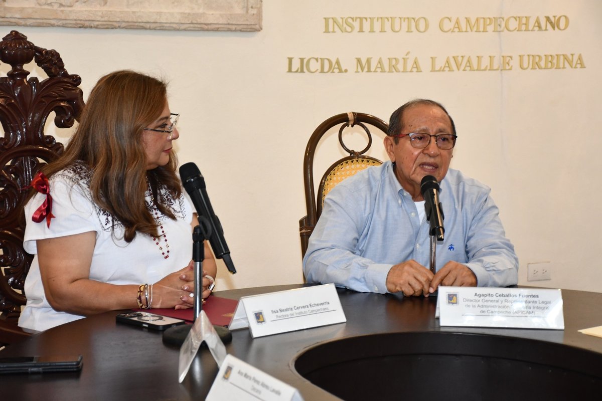 APICAM – INSTITUTO CAMPECHANO FIRMAN CONVENIO DE COLABORACIÓN Y VINCULACIÓN