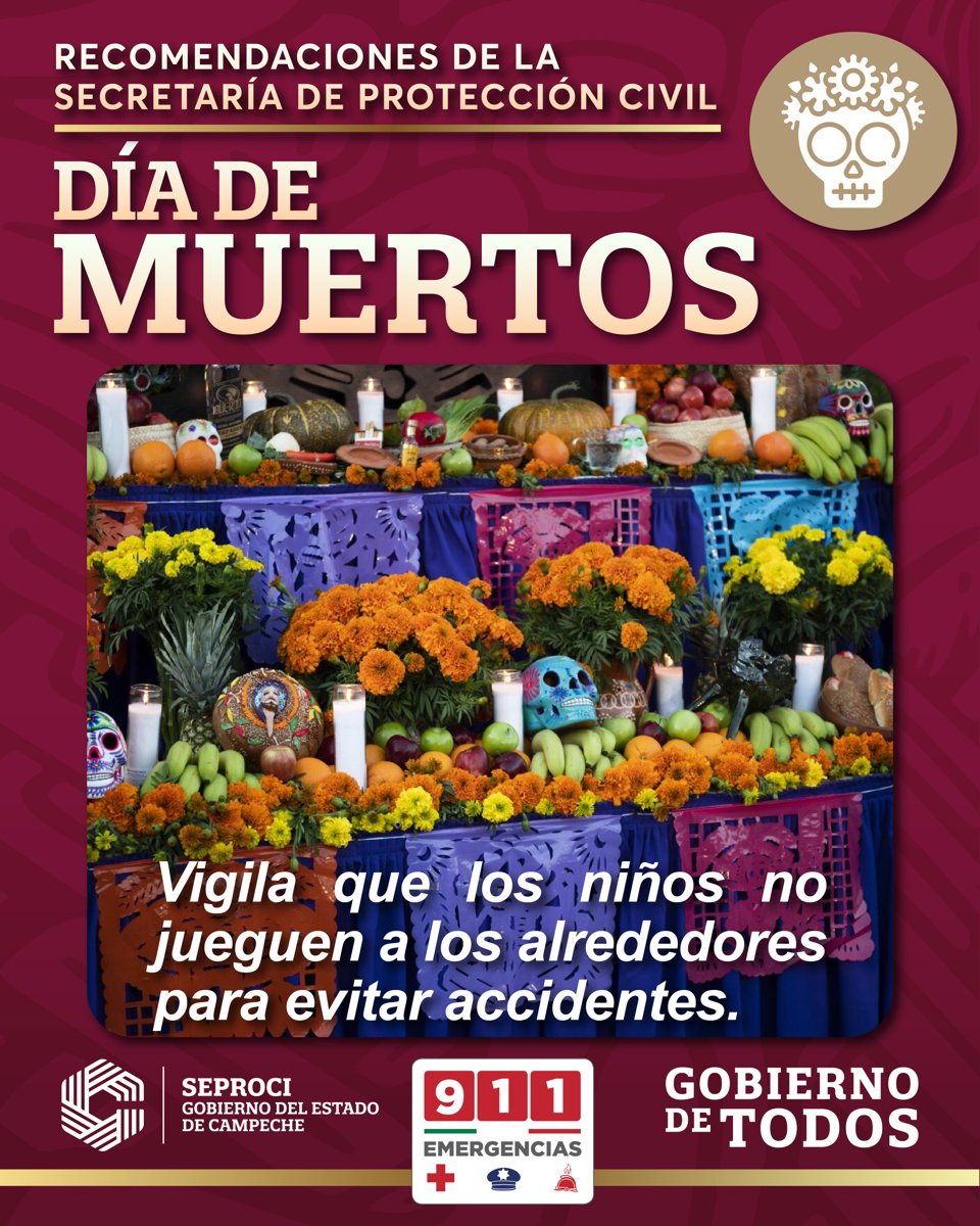 RECOMENDACIONES PARA LAS ACTIVIDADES POR LA CELEBRACIÓN DEL HANAL PIXÁN O DÍA DE MUERTOS