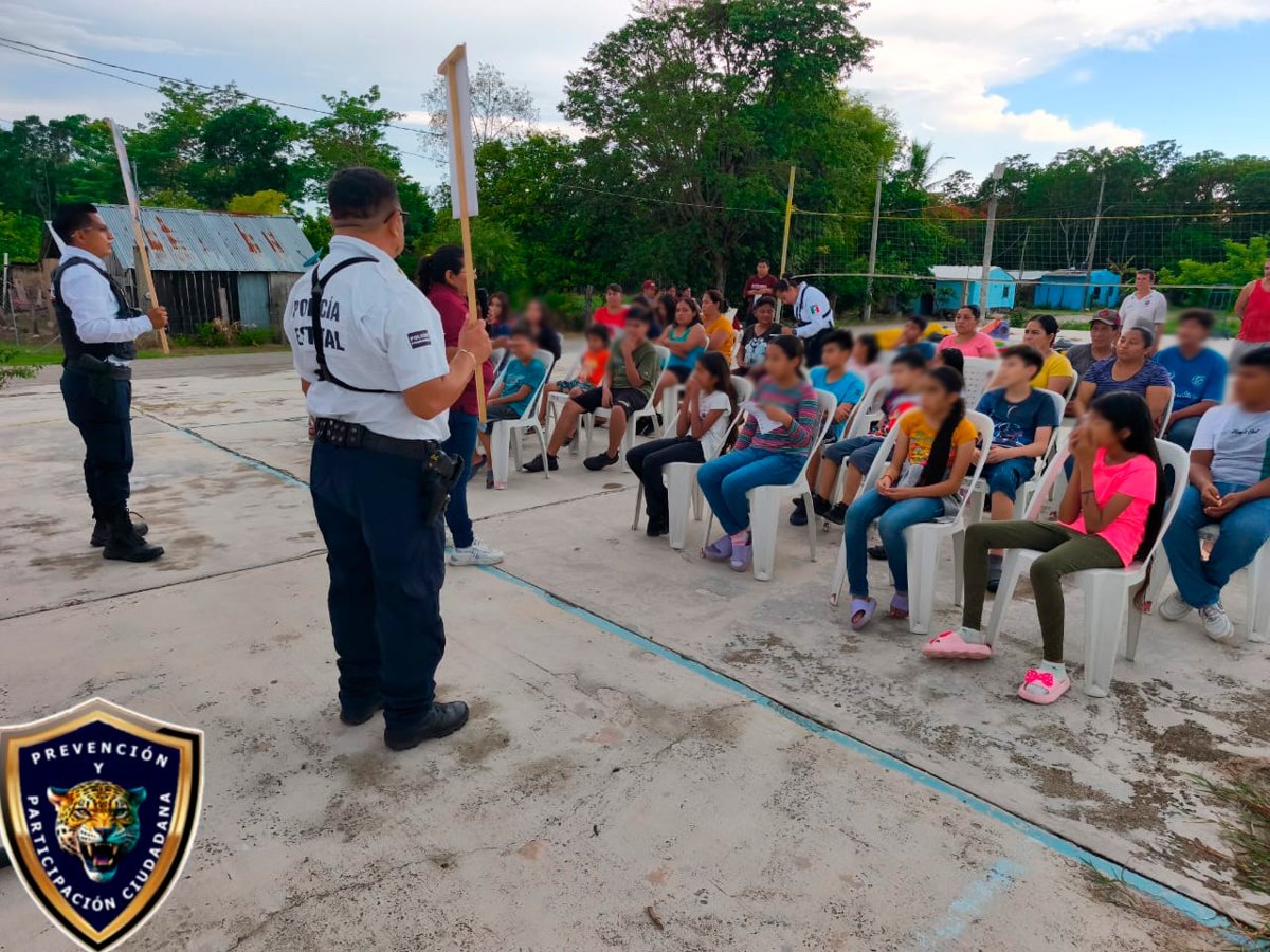 LA POLICÍA ESTATAL FORTALECE LA PREVENCIÓN EN LA COMUNIDAD DE EL ZAPOTE