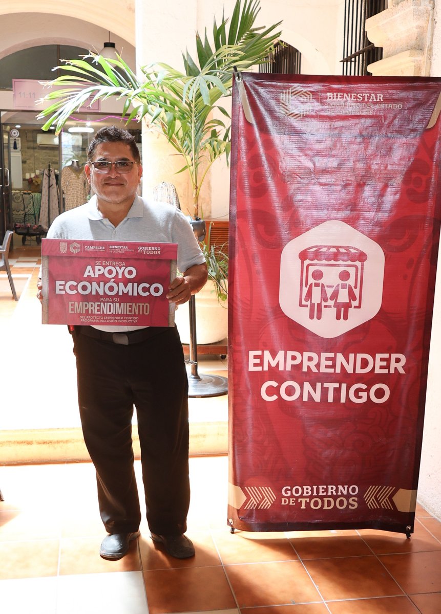 20 EMPRENDEDORES DE SAN FRANCISCO DE CAMPECHE RECIBEN APOYO PARA SUS ACTIVIDADES PRODUCTIVAS
