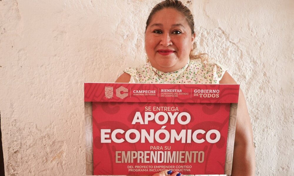 20 EMPRENDEDORES DE SAN FRANCISCO DE CAMPECHE RECIBEN APOYO PARA SUS ACTIVIDADES PRODUCTIVAS