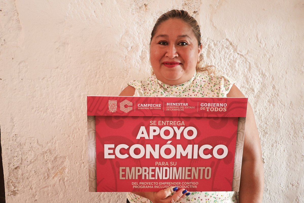 20 EMPRENDEDORES DE SAN FRANCISCO DE CAMPECHE RECIBEN APOYO PARA SUS ACTIVIDADES PRODUCTIVAS