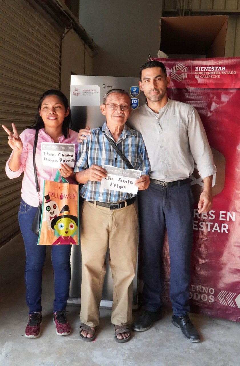 90 FAMILIAS DE COLONIAS VULNERABLES DEL MUNICIPIO DE CAMPECHE RECIBEN APOYOS PARA SU BIENESTAR