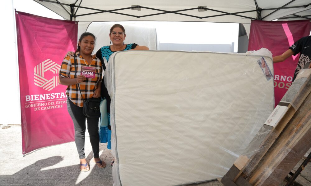 HOGARES EN BIENESTAR INICIA LA ENTREGA DE CAMAS Y COLCHONES A FAMILIAS DE CAMPECHE