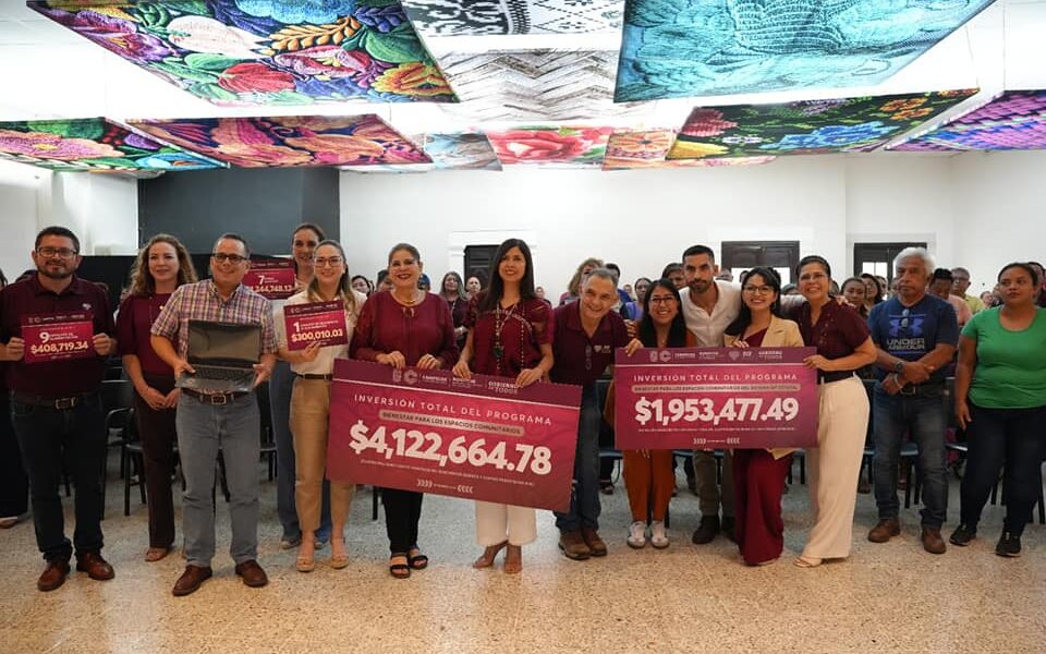 INICIA EL PROGRAMA BIENESTAR PARA LOS ESPACIOS COMUNITARIOS CON LA ENTREGA DE EQUIPAMIENTO POR 4.1 MDP