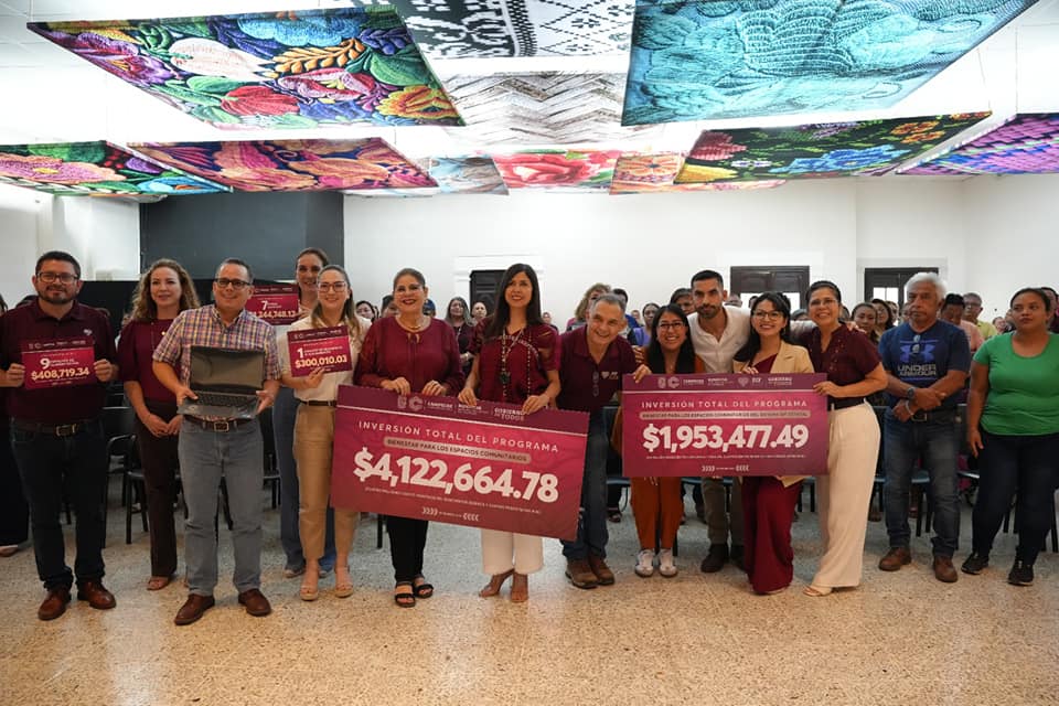 INICIA EL PROGRAMA BIENESTAR PARA LOS ESPACIOS COMUNITARIOS CON LA ENTREGA DE EQUIPAMIENTO POR 4.1 MDP