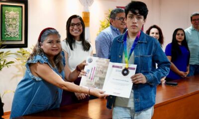 ENTREGA SEDUC MEDALLAS Y RECONOCIMIENTOS A ALUMNOS DESTACADOS EN CONCURSOS INTERNACIONALES