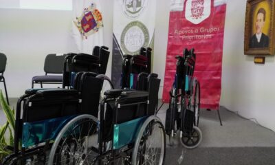 ENTREGAN SILLAS DE RUEDAS DEL PROGRAMA BIENESTAR PARA GRUPOS PRIORITARIOS AL PODER JUDICIAL