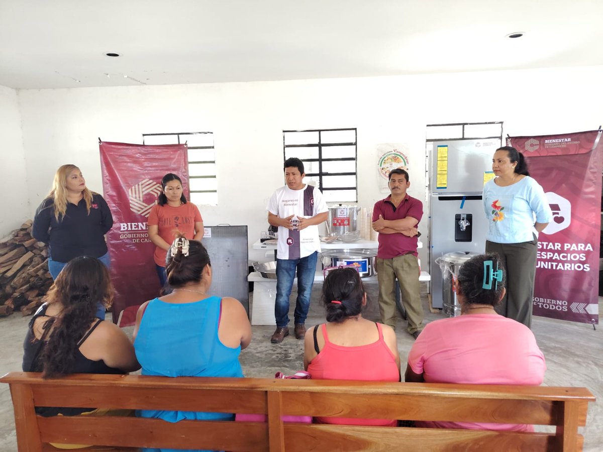 BIENESTAR EQUIPA COMEDOR COMUNITARIO “LOS GIRASOLES” EN CALAKMUL