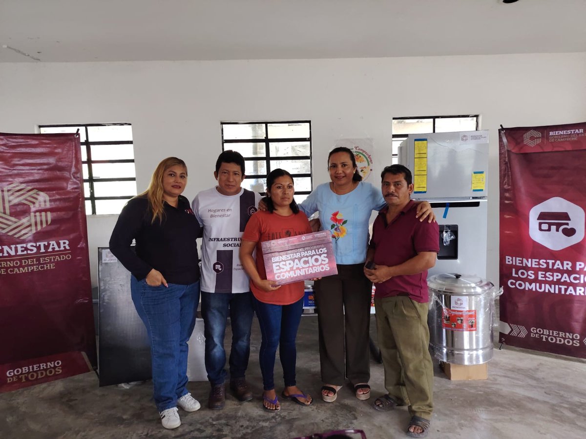 BIENESTAR EQUIPA COMEDOR COMUNITARIO “LOS GIRASOLES” EN CALAKMUL