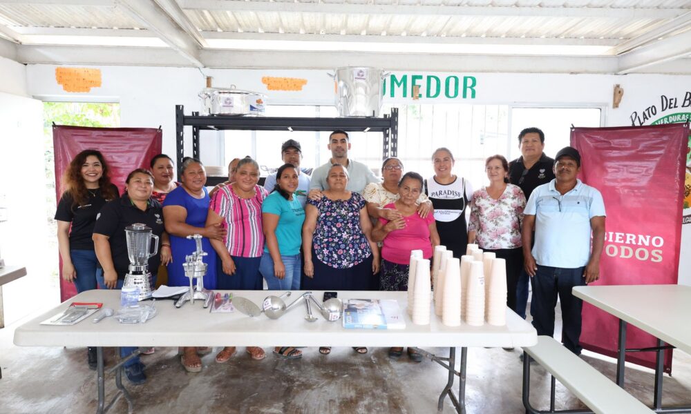 BIENESTAR FORTALECE ESPACIO DE ALIMENTACIÓN EN CHECUBUL, CARMEN