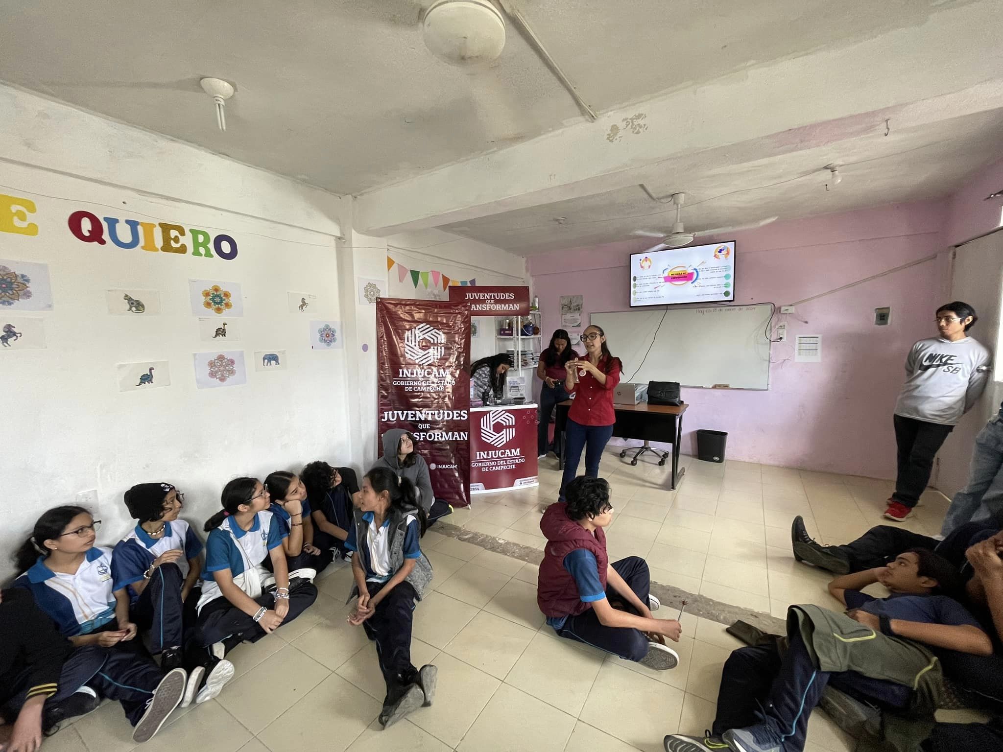 OFRECE CHARLA INJUCAM SOBRE ETS A ESTUDIANTES DE SECUNDARIA