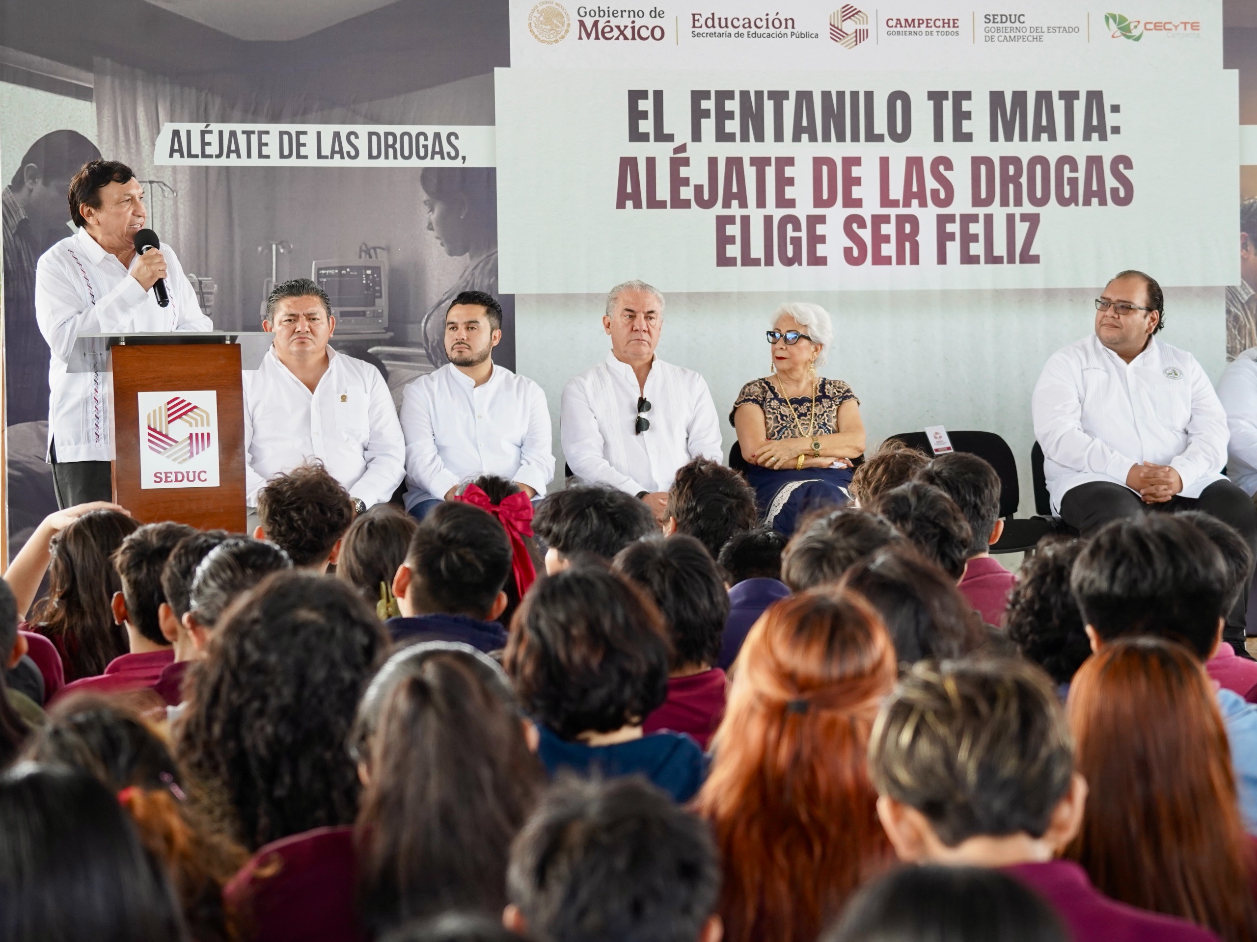 SE PONE EN MARCHA CAMPAÑA PREVENTIVA NACIONAL “ALÉJATE DE LAS DROGAS, EL FENTANILO TE MATA. ELIGE SER FELIZ” EN NIVEL MEDIO SUPERIOR DEL ESTADO