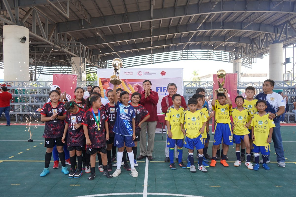 ALUMNOS DE CIUDAD DEL SOL, CHAMPOTÓN Y DEL MUNICIPIO DE CAMPECHE, REPRESENTARÁN AL ESTADO EN FINAL NACIONAL DEL TORNEO FOOTBALL FOR SCHOOLS ORGANIZADO POR LA FIFA