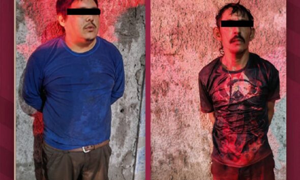 POLICÍA ESTATAL DETIENE A DOS PERSONAS POR ROBO A NEGOCIO EN CIUDAD DEL CARMEN