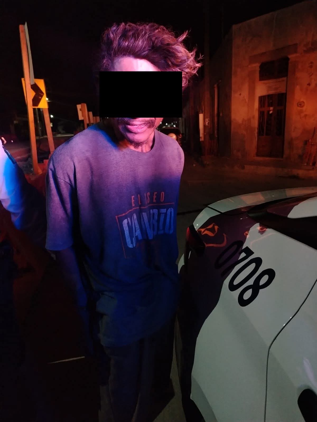 SPSC ASEGURA A SUJETO EN LA CAPITAL DEL ESTADO