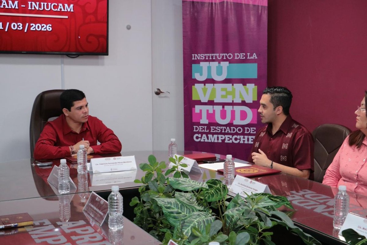 INJUCAM E ICATCAM SUMAN ESFUERZOS POR LAS JUVENTUDES DE CAMPECHE