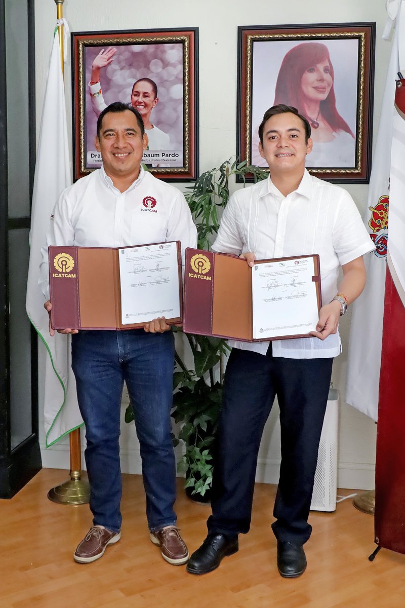 CECyTEC E ICATCAM FIRMAN CONVENIO DE COLABORACIÓN PARA IMPULSAR LA CAPACITACIÓN TÉCNICA Y LABORAL