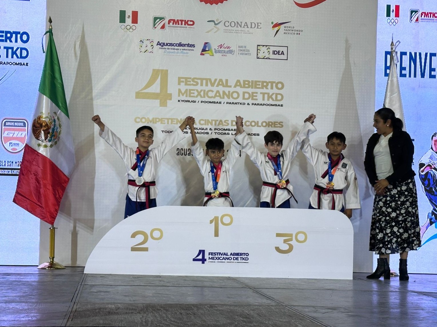UN ORO, UNA PLATA Y TRES BRONCES PARA CAMPECHE, EN EL FESTIVAL MEXICANO DE TAE KWON DO