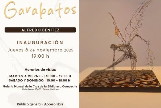 RECONOCIDO ESCULTOR ALFREDO BENÍTEZ PRESENTA "GARABATOS" EN LA GALERÍA MANUEL DE LA CRUZ
