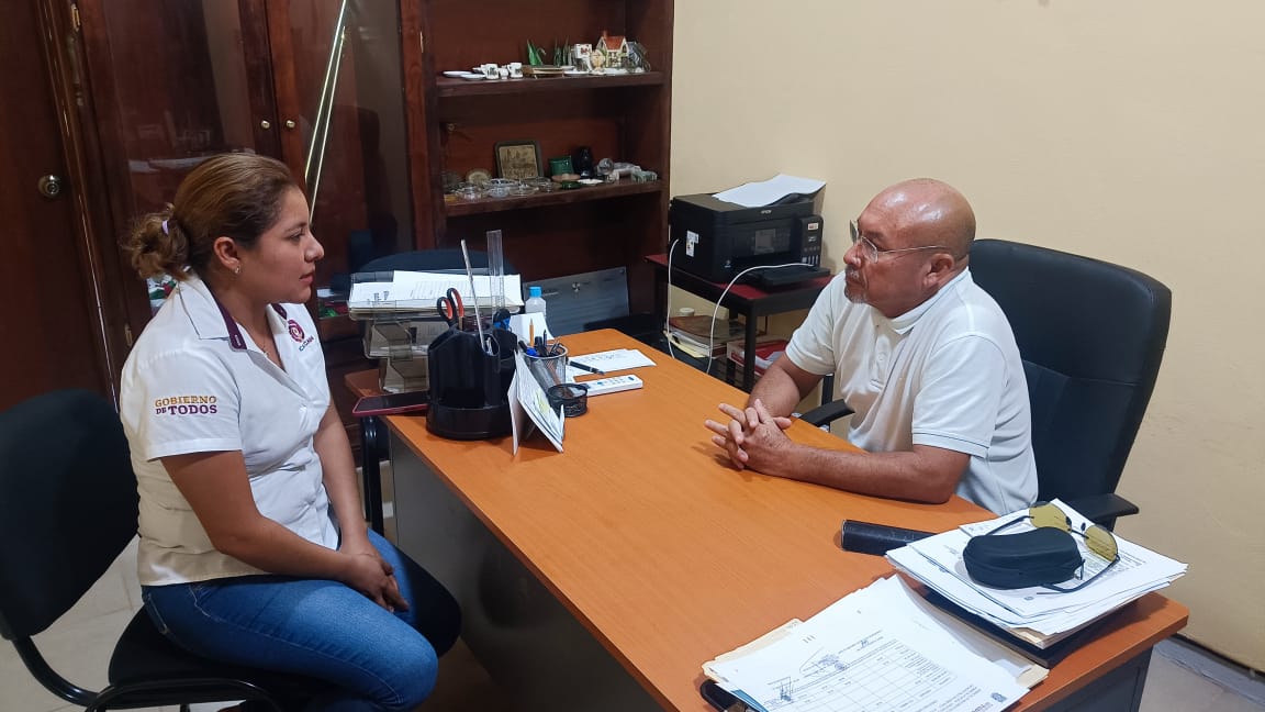 REUNIÓN DE TRABAJO CON EL DIRECTOR DE LA PRIMARIA VENUSTIANO CARRANZA