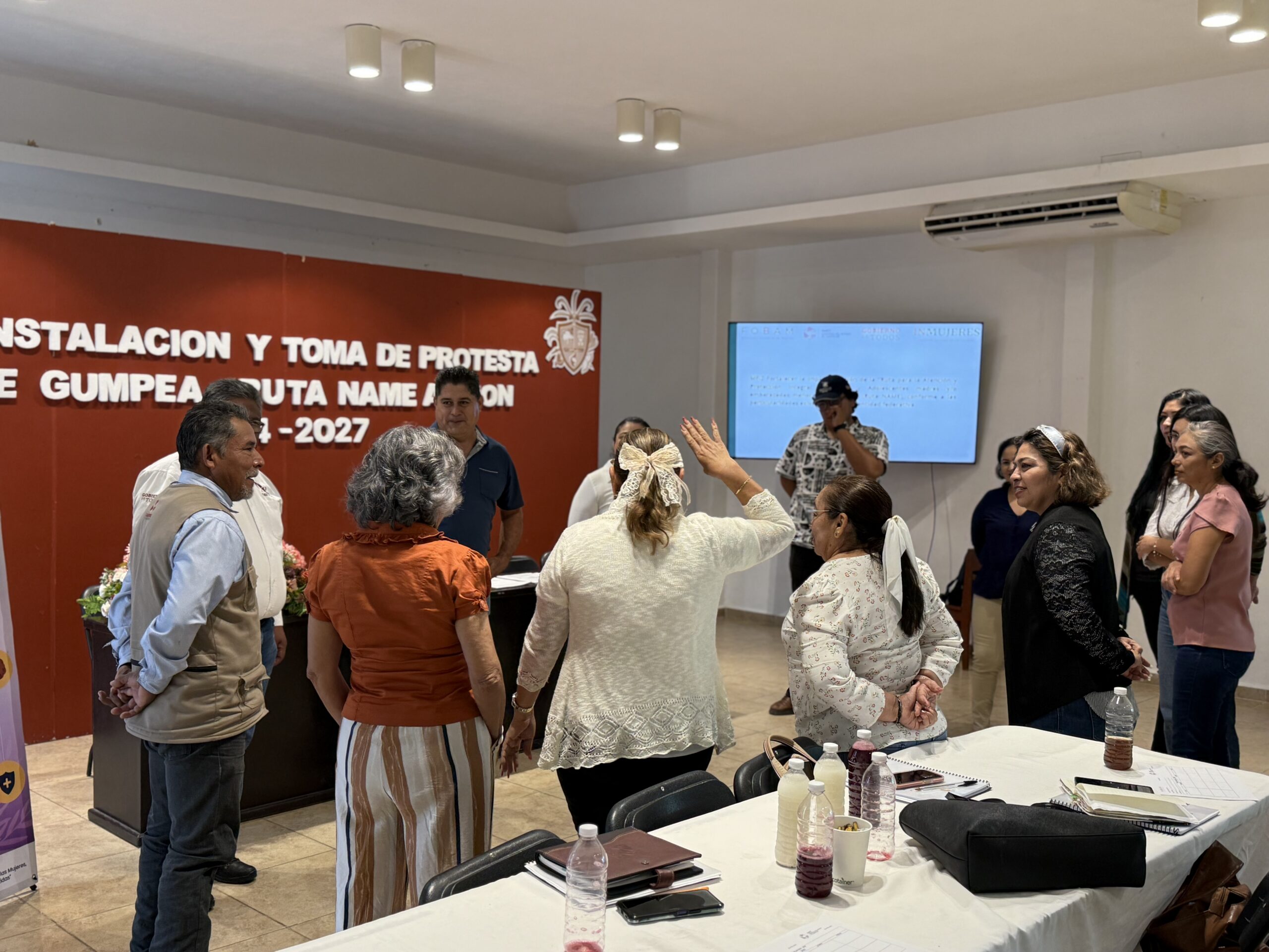 EL ICAT PLANTEL CHAMPOTÓN PARTICIPA EN LA REINSTALACIÓN Y TOMA DE PROTESTA DE GUMPEA - RUTA NAME ACCIÓN 2024-2027