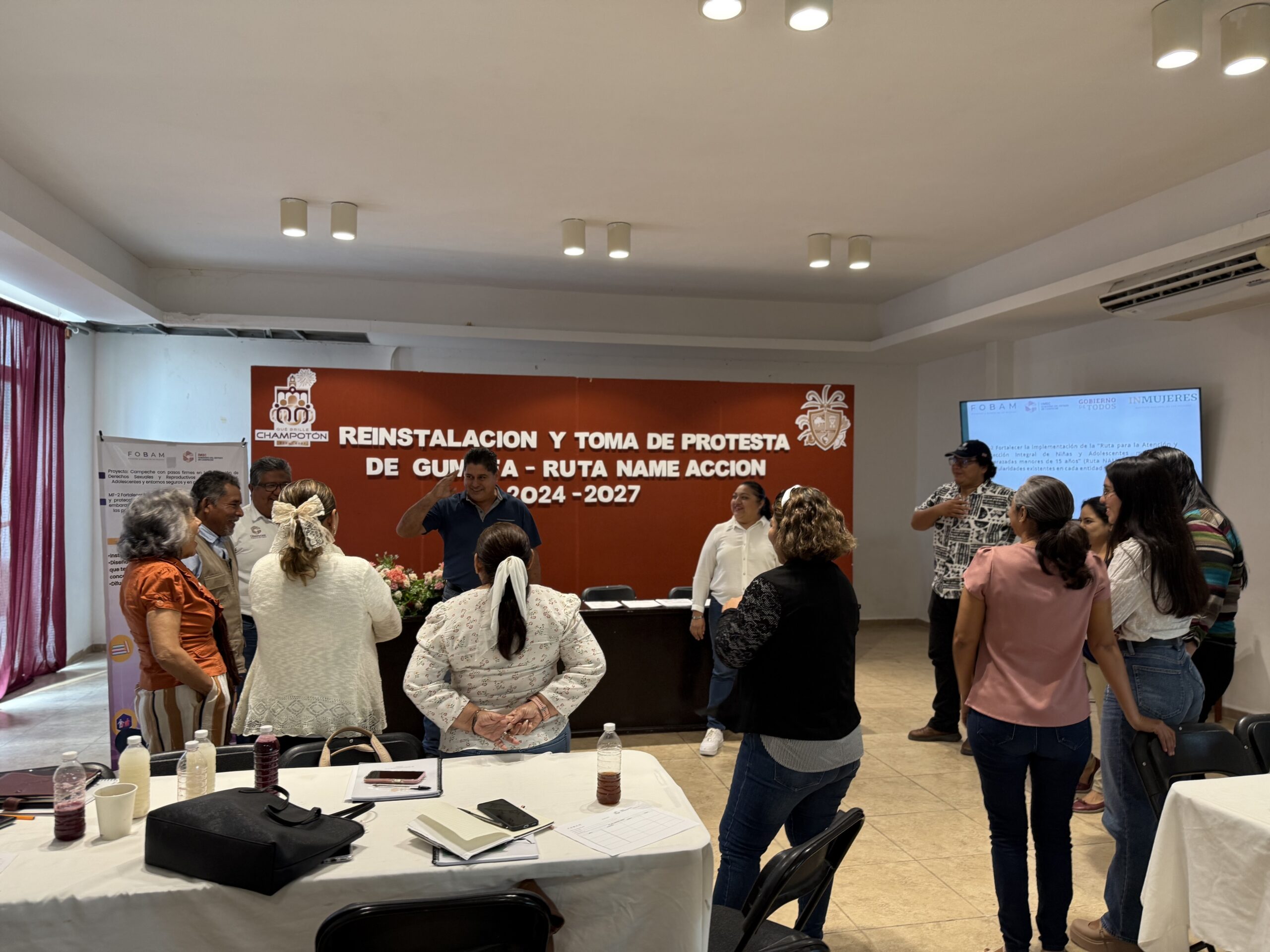 EL ICAT PLANTEL CHAMPOTÓN PARTICIPA EN LA REINSTALACIÓN Y TOMA DE PROTESTA DE GUMPEA - RUTA NAME ACCIÓN 2024-2027
