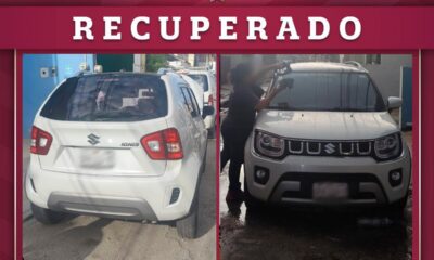 ASEGURA POLICÍA ESTATAL VEHÍCULO CON PRESUNTAS IRREGULARIDADES EN SAN ROMÁN
