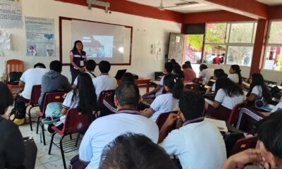 IMEC IMPARTE EL TALLER “TIPOS Y MODALIDADES DE VIOLENCIA” A ESTUDIANTES DEL CENTRO DE ESTUDIOS TEGNOLÓGICO INDUSTRIAL Y DE SERVICIOS No. 82 EN CHAMPOTÓN