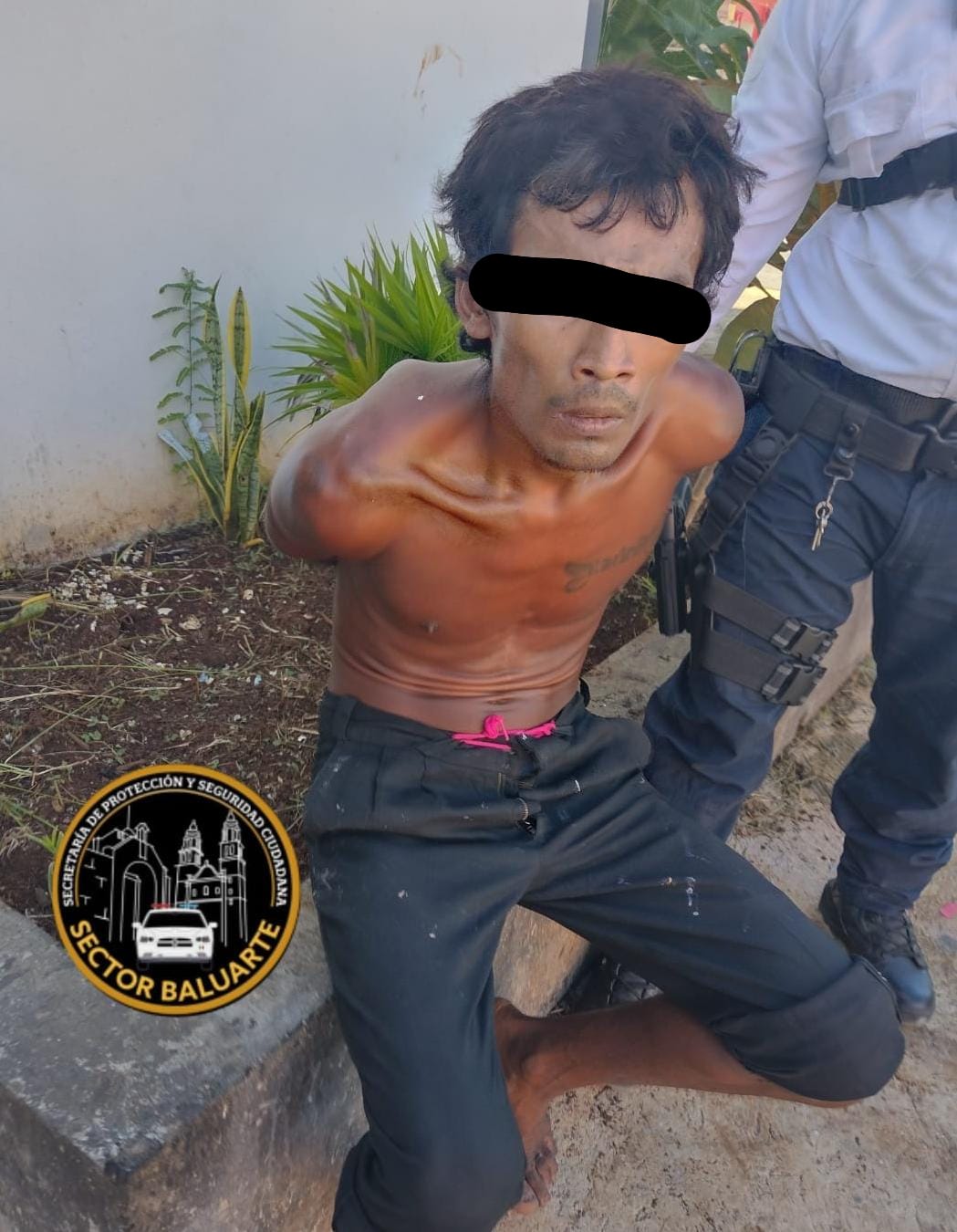 SPSC ASEGURA A SUJETO EN LA CAPITAL DEL ESTADO