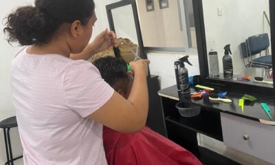 CORTES DE CABELLO GRATUITOS DE LA ACCION MOVIL DE TENABO
